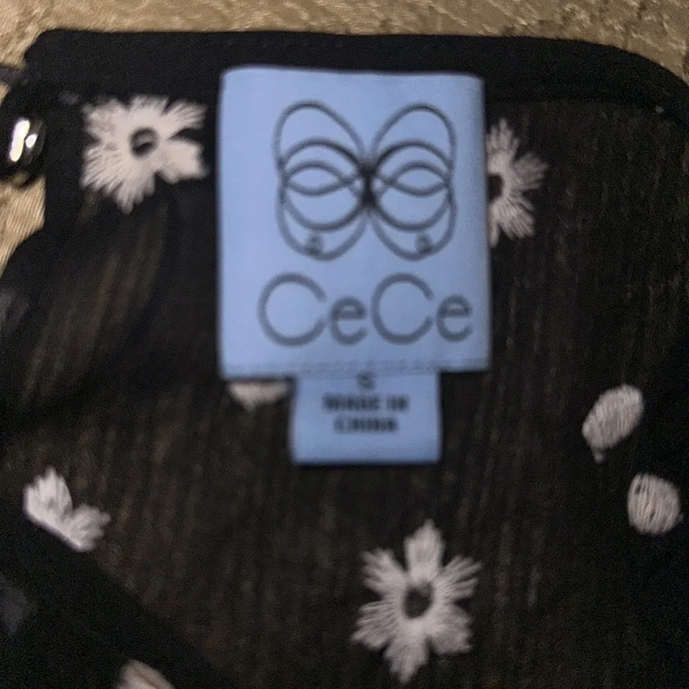 CeCe black and white print lined dress size S - Picture 6 of 7